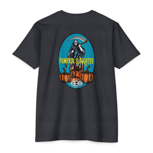Unisex CVC Jersey T-shirt/Pumpkin Slaughter