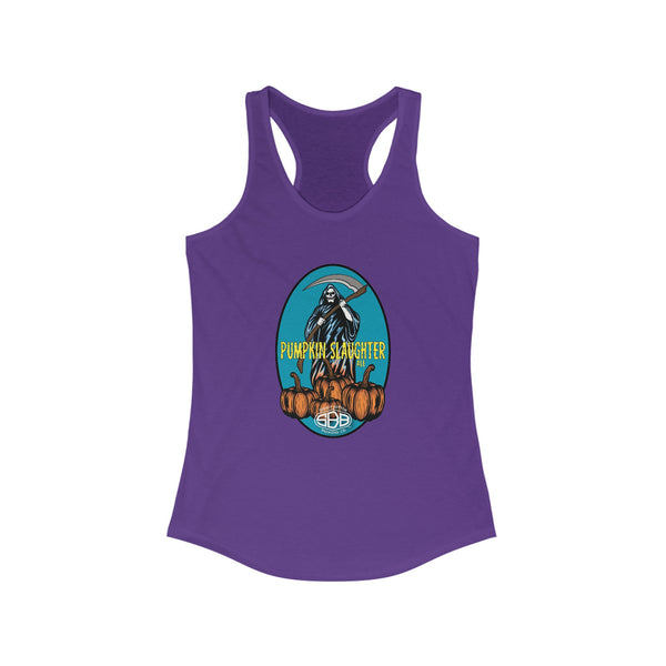 Women's Ideal Racerback Tank/Pumpkin Slaughter