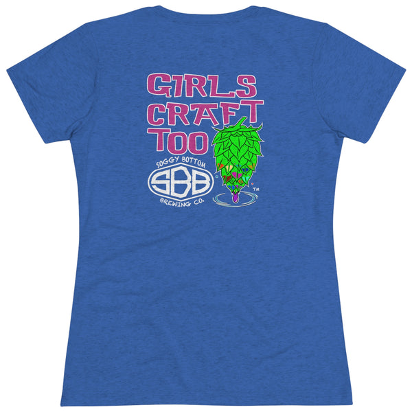 Women's Triblend Girls Craft Too Tee
