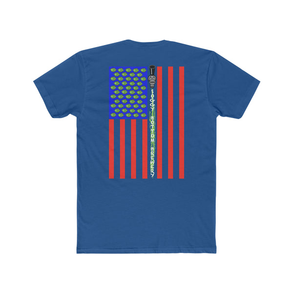 Men's Cotton Crew Tee USA Flag