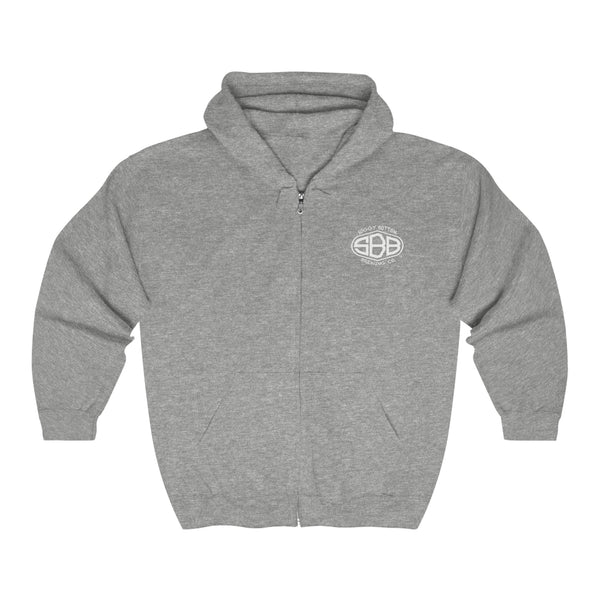 Unisex Full Zip Hooded Sweatshirt Circle Hop Logo