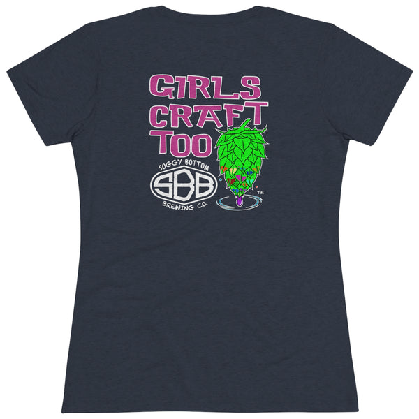 Women's Triblend Girls Craft Too Tee