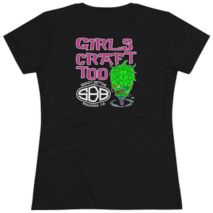 Women's Triblend Girls Craft Too Tee