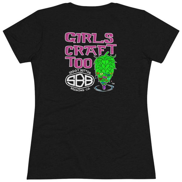 Women's Triblend Girls Craft Too Tee
