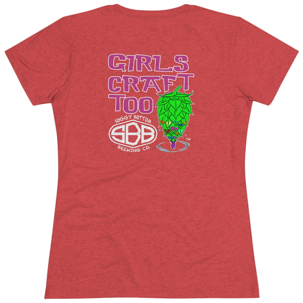 Women's Triblend Girls Craft Too Tee