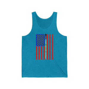 Unisex Jersey Tank  USA Flag