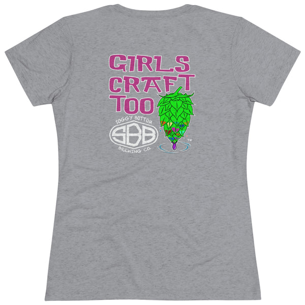 Women's Triblend Girls Craft Too Tee
