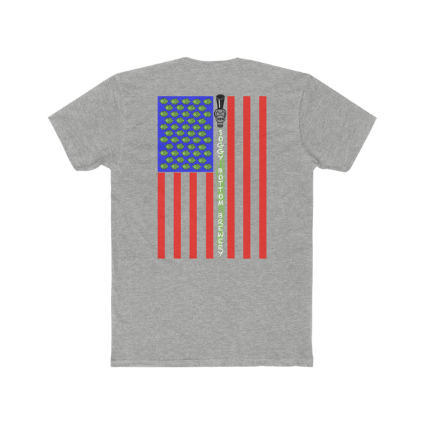 Men's Cotton Crew Tee USA Flag