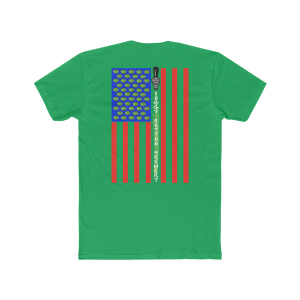 Men's Cotton Crew Tee USA Flag