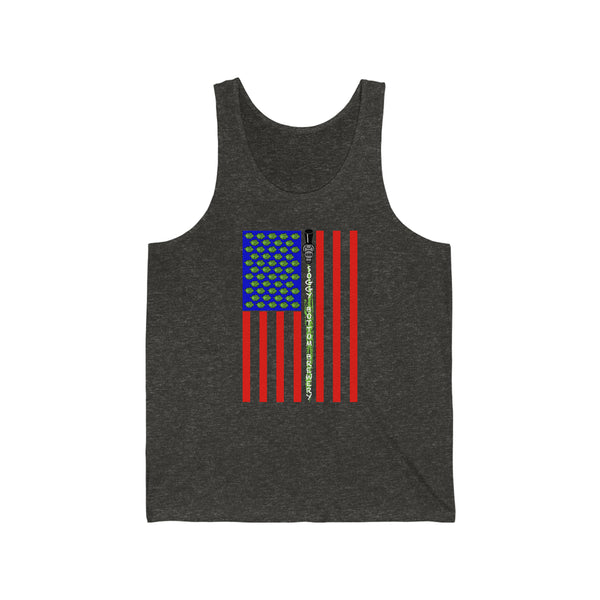 Unisex Jersey Tank  USA Flag