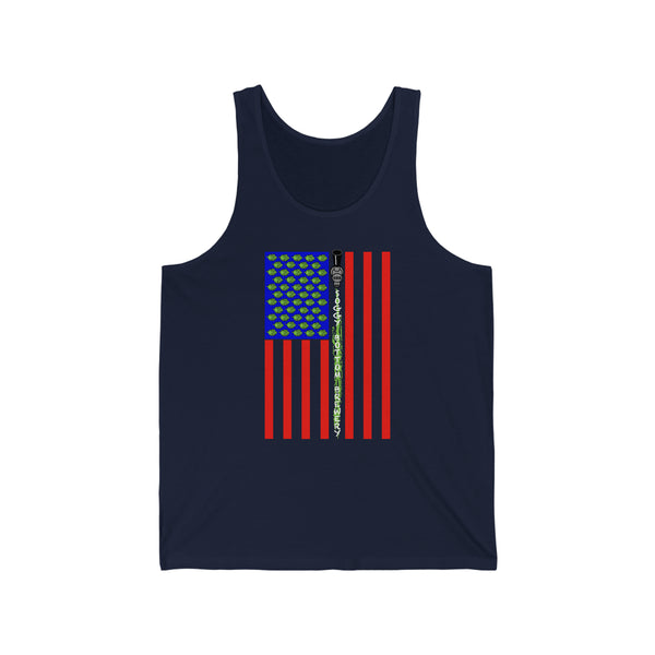 Unisex Jersey Tank  USA Flag