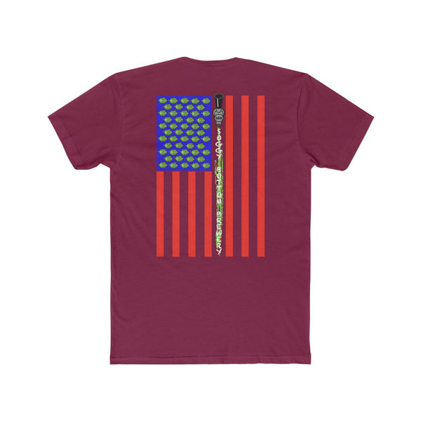 Men's Cotton Crew Tee USA Flag